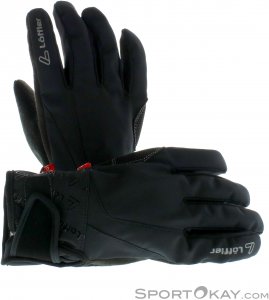 Löffler WB Softshell Velox Bikehandschuhe-Schwarz-9-9,5