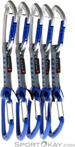 Mammut 5er-Pack Crag Indicator Wire Expressschlingen-Set-Blau-One Size