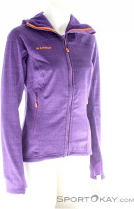 Mammut Eiswand Guide ML Hooded Jacket Damen Tourensweater-Lila-XS