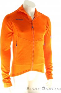 Mammut Eiswand Guide ML Jacket Herren Fleecejacke-Orange-S