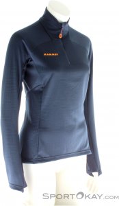 Mammut Mönch Advanced Half Zip Damen Tourensweater-Blau-S