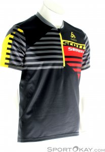 Odlo Morzine Stand-up collar SS 1/2 Zip Herren Bikeshirt-Schwarz-M