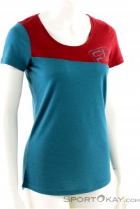 Ortovox Cool Logo Damen T-Shirt-Blau-XS