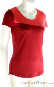 Ortovox Cool Logo Damen T-Shirt-Rot-L