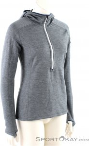 Ortovox Fleece Light Melange Zneck Damen Fleecejacke-Grau-M
