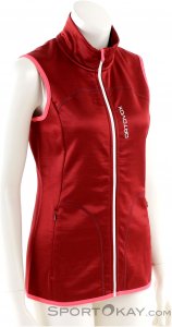 Ortovox Fleece Vest Damen Tourenweste-Rot-M