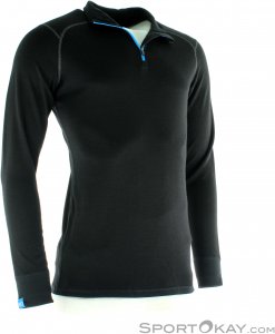 Ortovox Supersoft Long Sleeve Zip Neck Herren Funktionsshirt-Schwarz-XL