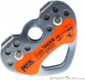 Petzl Tandem Speed Seilrolle-Grau-One Size