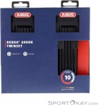 Abus Bordo 6000K 90cm + Halter SH Twinset Fahrradschloss-Schwarz-One Size