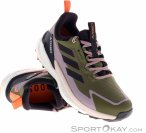adidas Terrex Free Hiker 2 Low GTX Damen Wanderschuhe Gore-Tex-Oliv-Dunkelgrün-