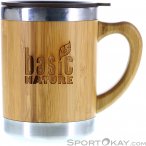 BasicNature Edelstahlbecher Tasse-Braun-One Size