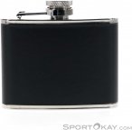 BasicNature Leder Flachmann-Schwarz-One Size