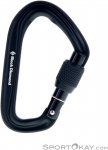 Black Diamond HotForge Screwgate Karabiner-Schwarz-One Size