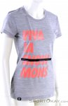 Mons Royale Viva La Tee Damen T-Shirt-Grau-XS