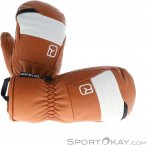 Ortovox Full Leather Mitten Damen Skihandschuhe-Braun-M