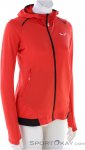 Salewa Pedroc PL Hooded Damen Fleecejacke-Rot-40
