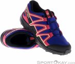 Salomon Speedcross CSWP J Kinder Traillaufschuhe-Blau-36