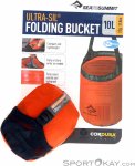 Sea to Summit Ultra-Sil Folding Bucket 10l Camping Zubehör-Rot-10