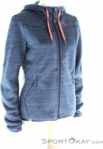 Salewa Fanes PL Zip Hoody Damen Outdoorsweater-Blau-S