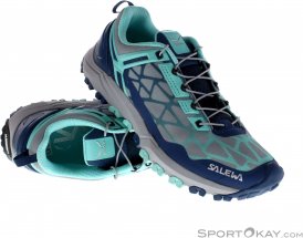 Salewa Multi Track Damen Traillaufschuhe-Blau-7,5