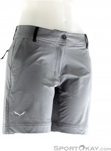 Salewa Puez DST W Short Damen Outdoorhose-Grau-38