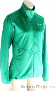 Salewa Puez Melange PL Damen Outdoorsweater-Grün-38