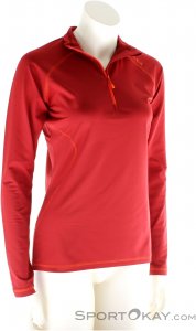 Salewa Sesvenna PL W L/S Tee Damen Outdoorsweater-Rot-M