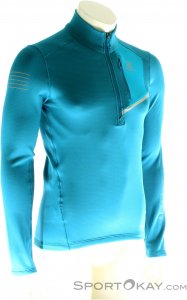 Salomon Fast Wing Mid HZ Herren Shirt-Blau-S
