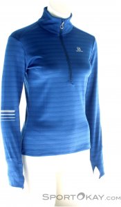 Salomon Lightning HZ Damen Outdoorsweater-Blau-S