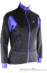 Salomon Momentum Softshell Damen Skisweater-Schwarz-S