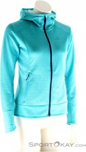Salomon Right Nice Hybrid Hoodie Damen Outdoorsweater-Blau-M