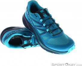 Salomon Sense Ride Damen Traillaufschuhe-Türkis-5