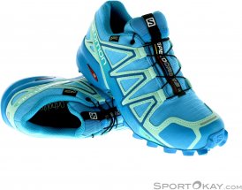 Salomon Speedcross 4 GTX Damen Traillaufschuhe Gore-Tex-Türkis-5