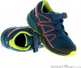 Salomon Speedcross CSWP K Kinder Traillaufschuhe-Blau-27