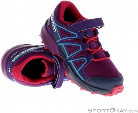 Salomon Speedcross CSWP K Kinder Traillaufschuhe-Lila-29