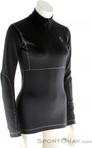 Scott Base Dri 1/4 Zip Women's Shirt Damen Funktionsshirt-Schwarz-L