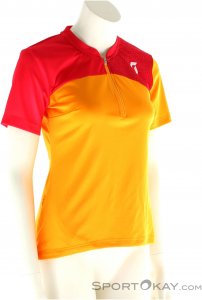 Scott Trail Flow Q-Zip S/SL Damen Bikeshirt-Orange-XS
