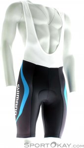 Shimano Print Bib Short Herren Bikehose-Schwarz-XL