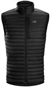 Arcteryx Cerium SL Vest Mens Herren (Schwarz M INT ) | Bekleidung Westen Daunenwesten