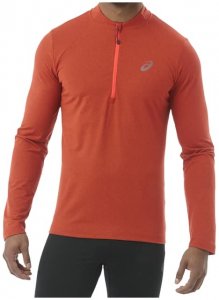 Asics LS 1 2 Zip Jersey Herren (Rot S INT ) | Bekleidung Shirts Funktionsshirts