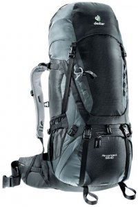 Deuter Aircontact 55 + 10 (Schwarz ) | Ausruestung Rucksaecke Trekkingrucksaecke