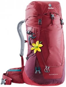 Deuter Futura 24 SL Damen (Dunkelrot ) | Ausruestung Rucksaecke Wander-Tourenrucksaecke