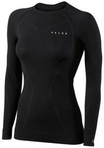 Falke Wool Tec Warm LS Shirt Comfort W Damen (Schwarz S INT ) | Bekleidung Unterwaesche Funktionsunterhemden