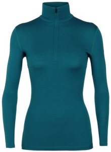 Icebreaker Wmns 200 Oasis LS Half Zip Damen (Petrol XL INT ) | Bekleidung Unterwaesche
