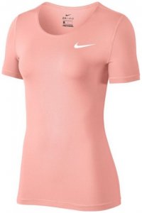 Nike W NP Top SS All Over Mesh Damen (Pink XL INT ) | Bekleidung Shirts Funktionsshirts