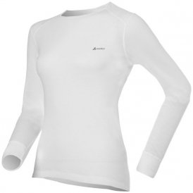 Odlo WARM Shirt l s crew neck W Damen (Weiß XL INT ) | Bekleidung Unterwaesche Funktionsunterhemden