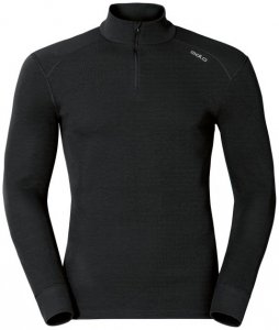Odlo WARM Shirt l s turtle neck 1 2 zip M Herren (Schwarz XL INT ) | Bekleidung Unterwaesche Funktionsunterhemden
