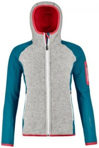 Ortovox Fleece Plus Classic Knit Hoody Women Damen (Petrol M INT ) | Bekleidung Jacken Isolationsjacken