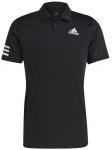 adidas M Tennis Club 3 Stripes Herren Poloshirt ( Schwarz S INT,)