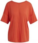adidas W Yoga Studio Open Tee Damen T-Shirt ( Ziegel S INT,)